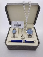 Couple Stainless Steel Set β Watch, Rosary, Pen & Cufflinks